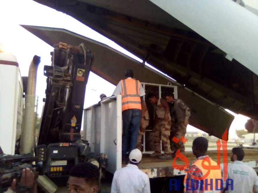 Tchad : un avion cargo transportant des oryx et addax se pose à l'aéroport d'Abéché. © Alwihda Info