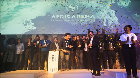 Twenty-one Top Startups Shine on The Stage for Africa’s Tech Future. © DR Twenty-one Top Startups Shine on The Stage for Africa’s Tech Future. © DR