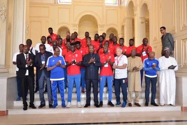 Tchad : le président a reçu l'équipe des SAO à quelques heures du match. © Alwihda Info