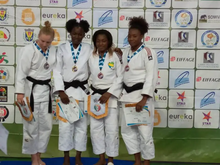 Open de Dakar : une judokate tchadienne remporte une médaille d'or. © COST