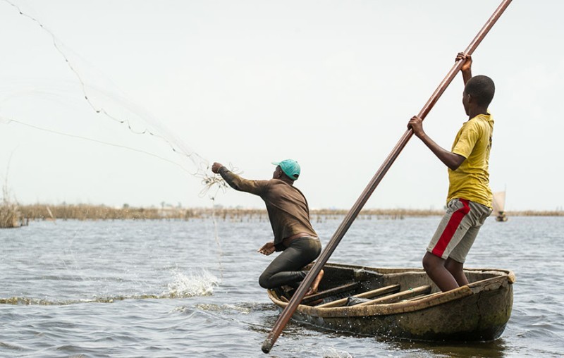 Togo : coup d’envoi de la campagne de pêche 2019-2020 sur le Lac Nangbéto. Illustration. © DR