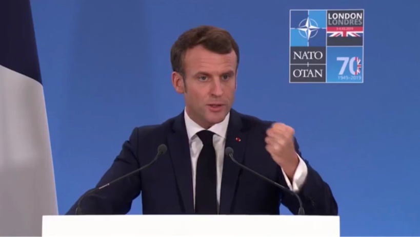Le président français Emmanuel Macron le 4 décembre 2019 lors du sommet de l’OTAN. Le président français Emmanuel Macron le 4 décembre 2019 lors du sommet de l’OTAN.