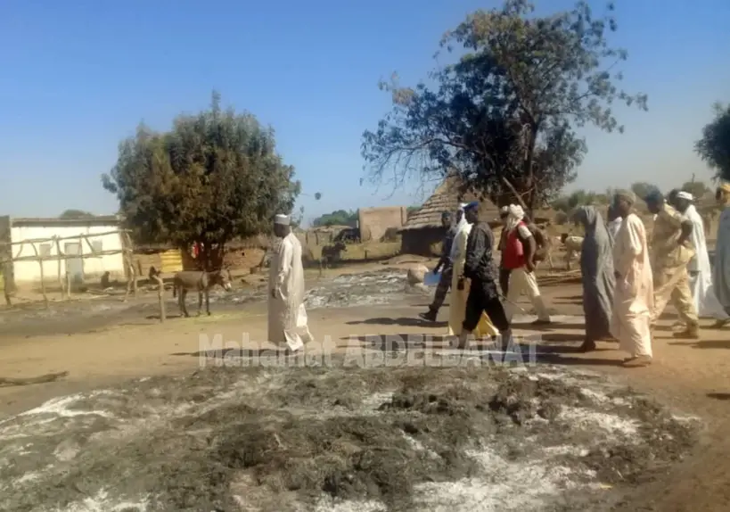 Tchad : des incendies causent de graves dégâts dans un village de la province du Salamat. © Alwihda Info/M.A.K.
