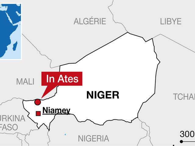 In-Atès, au nord de la capitale du Niger, Niamey. | © INFOGRAPHIE OUEST-FRANCE