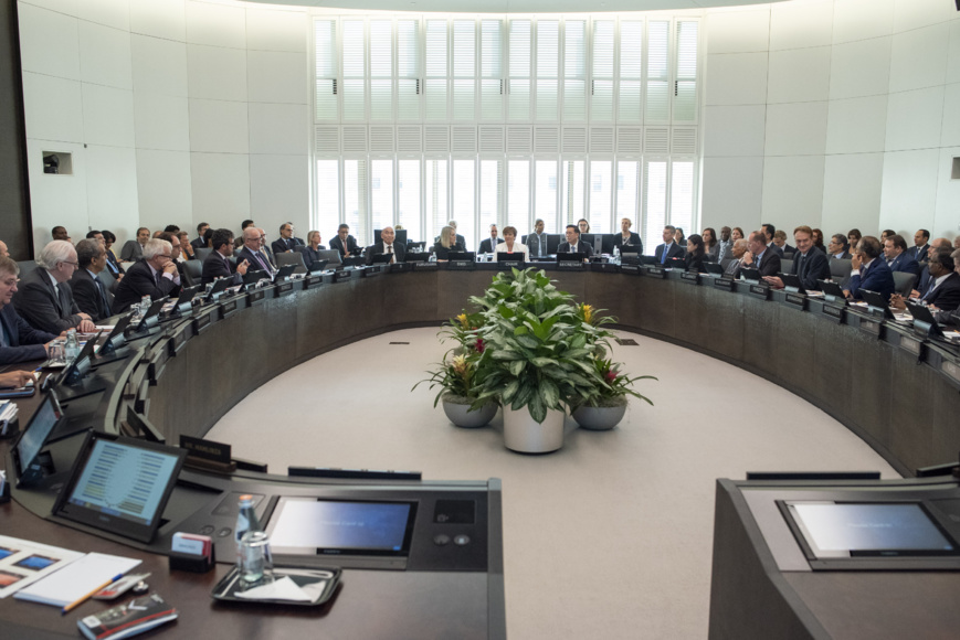 Le conseil exécutif du FMI. © IMF