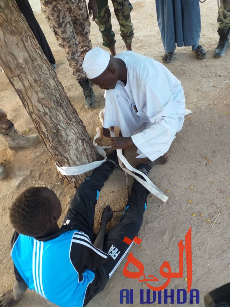 Tchad : libération d'enfants enchainés dans un centre d'apprentissage religieux. © Alwihda Info Tchad : libération d'enfants enchainés dans un centre d'apprentissage religieux. © Alwihda Info