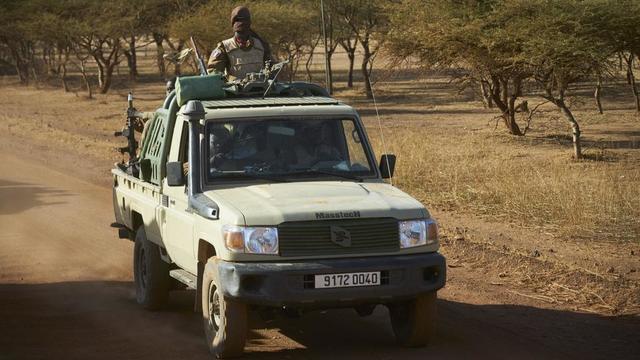 Un véhicule militaire au Burkina Faso. © MICHELE CATTANI / AFP