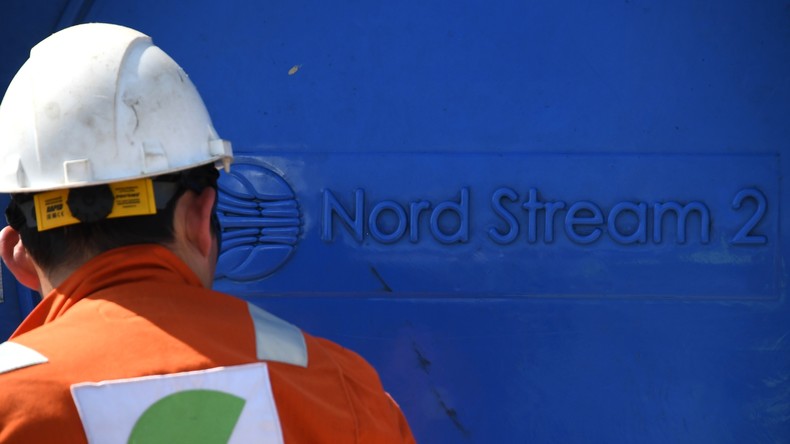 Worker on the construction site of the Nord Stream 2 gas pipeline in the Leningrad region. © Ilya Pitalev/Sputnik Worker on the construction site of the Nord Stream 2 gas pipeline in the Leningrad region. © Ilya Pitalev/Sputnik