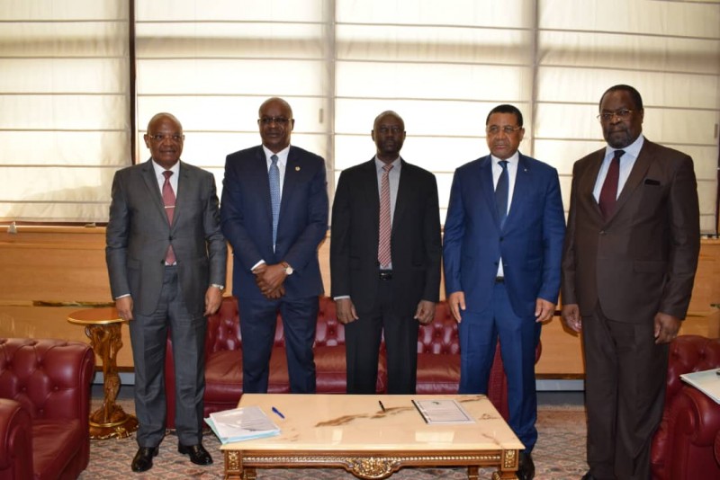 DG BVMAC, CM COCM_Gouverneur BEAC, PRST CEMAC et President COSUMAF. © Afdb