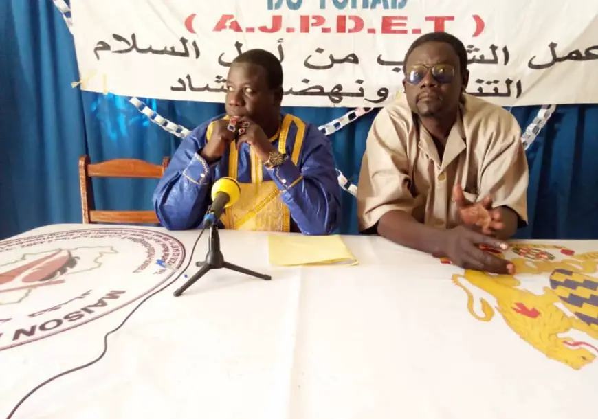 Le président de l'Action des jeunes pour la paix, le développement et l'émergence du Tchad (AJPDET), Mahamat Elmahdi Abdramane. © Alwihda Info/Mahamat Abderamane Ali Kitire