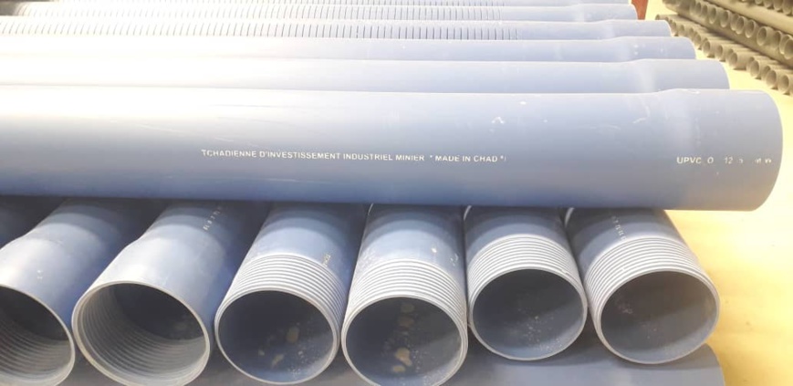 L'usine de la société tchadienne d'investissement industriel et minier (TIIM), spécialisée dans la fabrication des tuyaux en plastique. © Alwihda Info/Djibrine Haïdar Kadabio L'usine de la société tchadienne d'investissement industriel et minier (TIIM), spécialisée dans la fabrication des tuyaux en plastique. © Alwihda Info/Djibrine Haïdar Kadabio