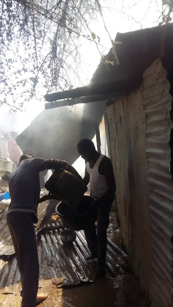 Tchad : une maison soufflée par l'explosion d'une bouteille de gaz à N'Djamena. © Alwihda Info/Abakar Chérif Hamid
