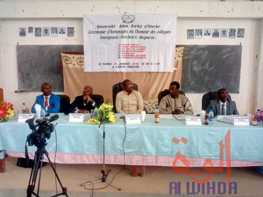 Tchad : l'Université Adam Barka rend hommage à ses enseignants-chercheurs décédés. © Alwihda Info/Abba Issa