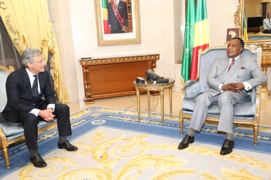 Denis Sassou N'Guesso et Philippe Oddo. Denis Sassou N'Guesso et Philippe Oddo.