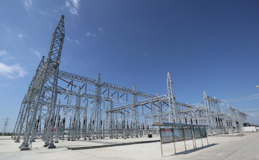 Photo shows the project where Myanmar’s northern state of Kachin is connected with a 230KV backbone project. Photo by Sun Guangyong from People’s Daily