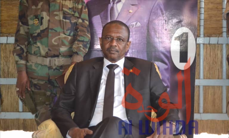 Le ministre de l'Environnement, de l'Eau et de la Pêche, Brahim Mahamat Djamaladine. © Alwihda Info/Adam Yaya Bineya Le ministre de l'Environnement, de l'Eau et de la Pêche, Brahim Mahamat Djamaladine. © Alwihda Info/Adam Yaya Bineya