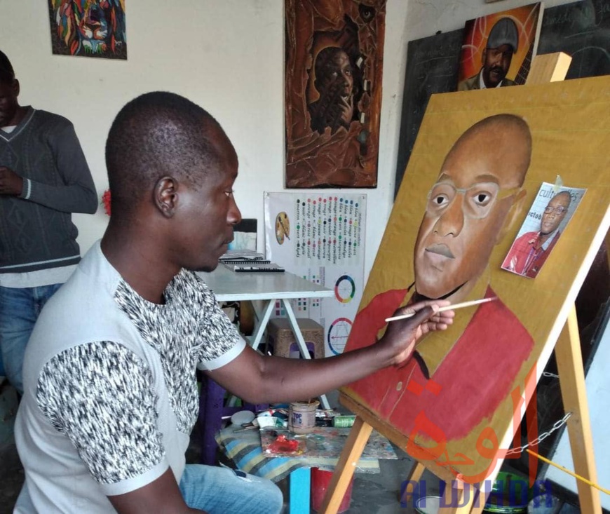 Tchad : Djimira, l'artiste peintre qui veut valoriser la discipline des beaux-arts