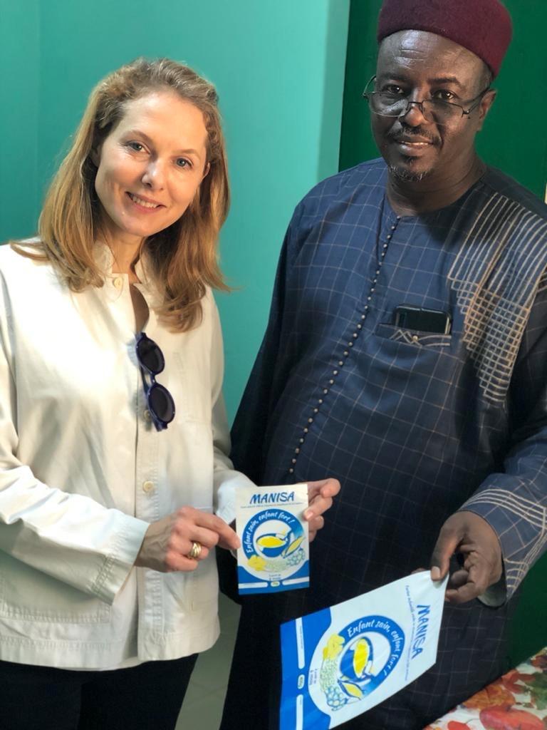 Tchad : la conseillère spéciale du PAM, la Princesse Sarah Zeid plaide en faveur de la nutrition. © : WFP/Maria Gallar – WFP/Noemi Renzetti – WFP/George Fominyen