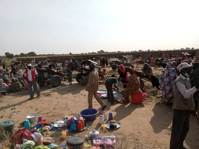 Tchad : des civils affluent à l'Est après les violences à El Geineina, au Soudan. © DR