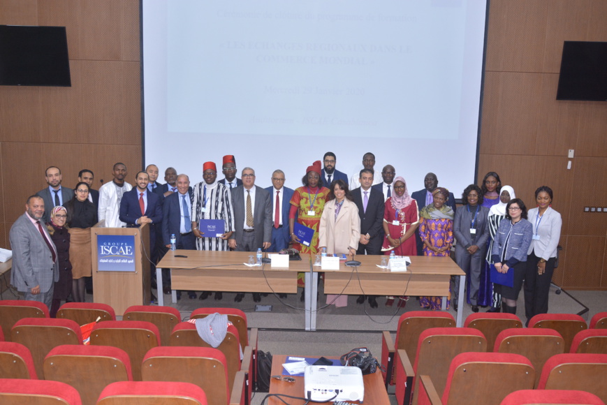 ITFC, ISCAE, Ministry of Morocco Training course on international trade Ceremony. © DR ITFC, ISCAE, Ministry of Morocco Training course on international trade Ceremony. © DR