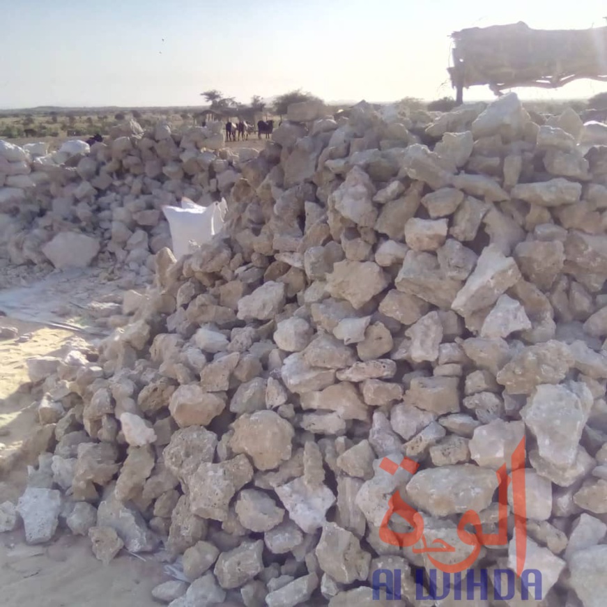Tchad : le natron, une ressource naturelle transportée dans tout le pays. © Abba Issa/Alwihda Info Tchad : le natron, une ressource naturelle transportée dans tout le pays. © Abba Issa/Alwihda Info