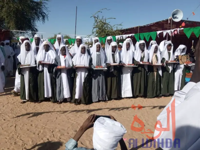 Tchad : 17 étudiants en sciences islamiques honorés au Wadi Fira. © Abdelhadi Moussa/Alwihda Info