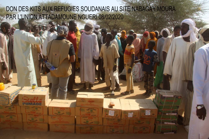 Tchad : des dons citoyens pour soutenir les réfugiés soudanais à l'Est. © DR/Alwihda Info Tchad : des dons citoyens pour soutenir les réfugiés soudanais à l'Est. © DR/Alwihda Info