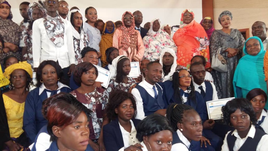 Tchad : la formation professionnelle se concrétise pour une centaine de femmes. © Mahamat Abdramane/Alwihda Info Tchad : la formation professionnelle se concrétise pour une centaine de femmes. © Mahamat Abdramane/Alwihda Info