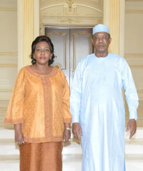 Tchad : la nouvelle coordonnatrice du système des Nations Unies reçue à la Présidence. © DR/ONU