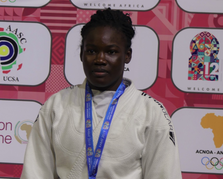 Tchad : la judokate Memneloum Demos reçue par le ministre des Sports. © DR