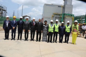Denis Sassou N'Guesso, après la mise en service du 3ème turbine.