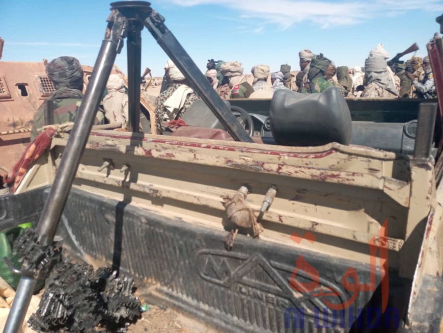 Tchad : de nombreuses armes lourdes saisies par l'armée au Tibesti. © Alwihda Info Tchad : de nombreuses armes lourdes saisies par l'armée au Tibesti. © Alwihda Info