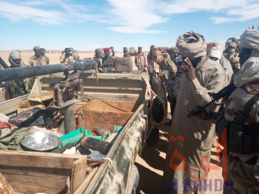 Tchad : de nombreuses armes lourdes saisies par l'armée au Tibesti. © Alwihda Info