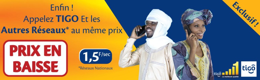 TIGO, le Réseau N° 1 baisse encore ses prix : Appelez tous les réseaux au même prix
