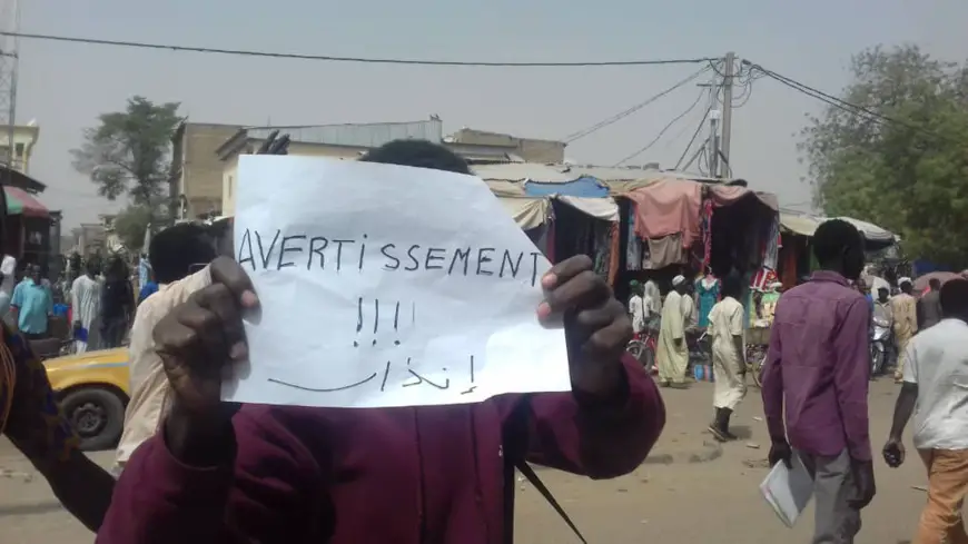 Tchad : les étudiants en colère à N'Djamena. © Alwihda Info