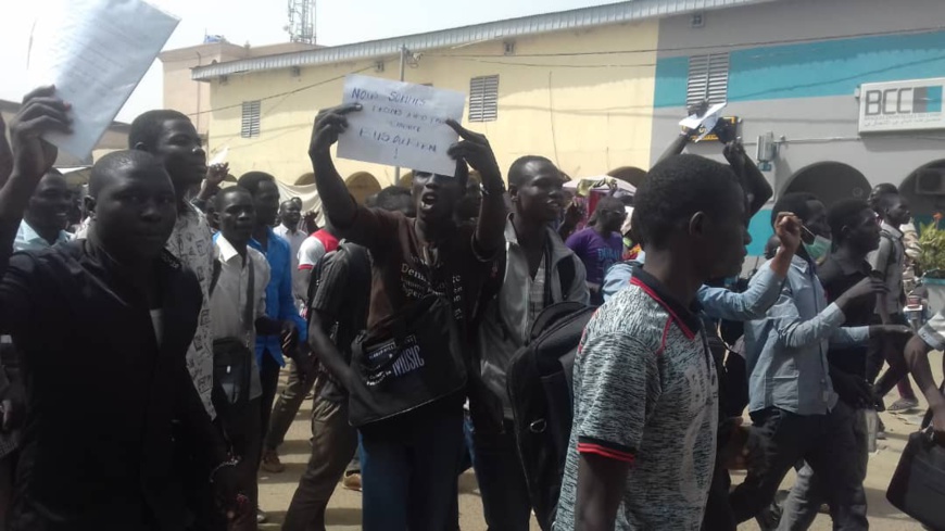 Tchad : les étudiants en colère à N'Djamena. © Alwihda Info