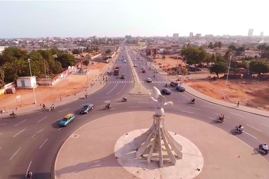 La ville de Lomé. Illustration. © DR La ville de Lomé. Illustration. © DR