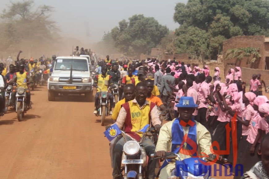 Tchad : le ministre d'Etat Kalzeube Payimi et sa délégation accueillis à Pala. © Malick Mahamat/Alwihda Info