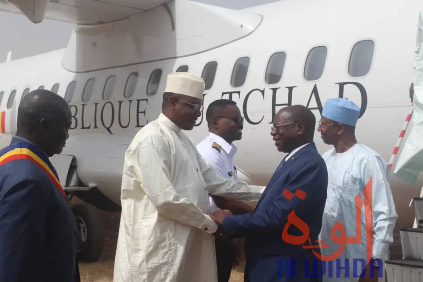 Tchad : le ministre d'Etat Kalzeube Payimi et sa délégation accueillis à Pala. © Malick Mahamat/Alwihda Info