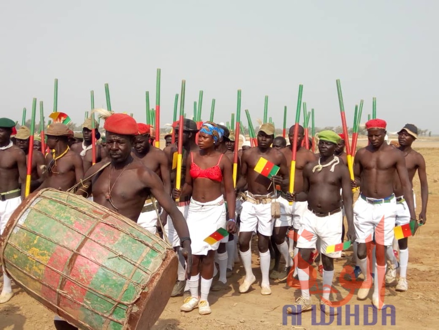 Tchad : la population mobilisée à Bongor pour la visite du président. © Golmen Ali/Alwihda Info