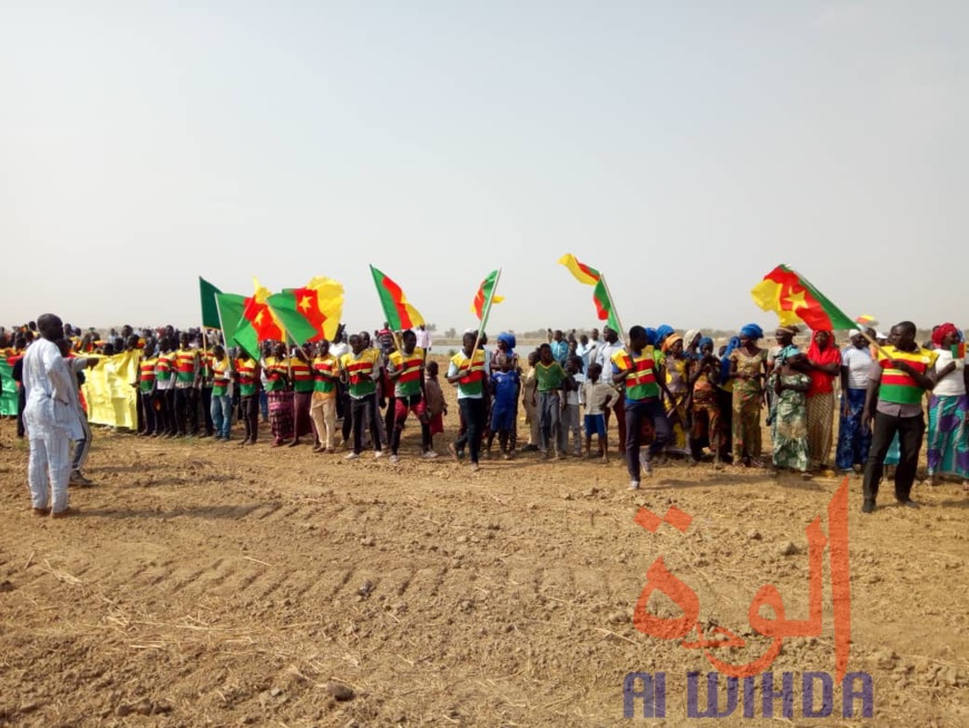 Tchad : la population mobilisée à Bongor pour la visite du président. © Golmen Ali/Alwihda Info