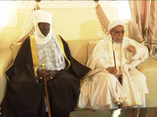 Visite du khalife général de la confrérie Tidjania, Cheikh Sidi Ali Bel-Arabi à Am Djarass, le 25 février 2020. © Alwihda Info