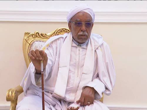 Visite du khalife général de la confrérie Tidjania, Cheikh Sidi Ali Bel-Arabi à Am Djarass, le 25 février 2020. © Alwihda Info