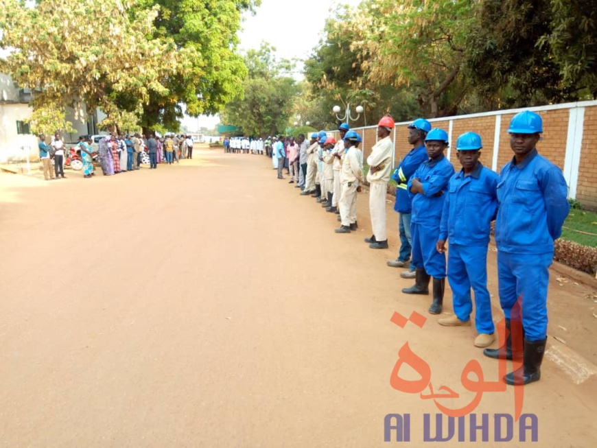 Tchad : la ministre du commerce visite les unités industrielles de Moundou. © Golmen Ali/Alwihda Info