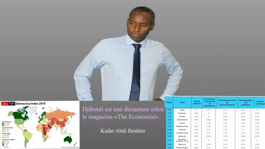 La république de Djibouti est une dictature selon le magazine «The Economist» La république de Djibouti est une dictature selon le magazine «The Economist»