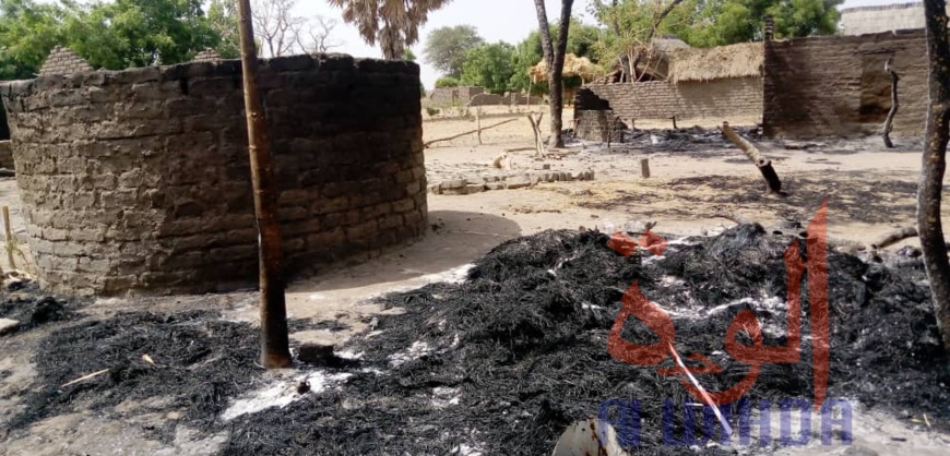 Tchad : importants dégâts suite à un affrontement dans un village de la Tandjilé. © Éric Guedi/Alwihda Info