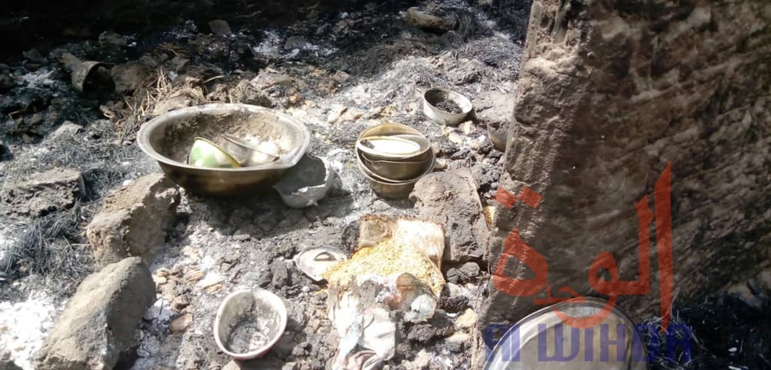 Tchad : importants dégâts suite à un affrontement dans un village de la Tandjilé. © Éric Guedi/Alwihda Info Tchad : importants dégâts suite à un affrontement dans un village de la Tandjilé. © Éric Guedi/Alwihda Info