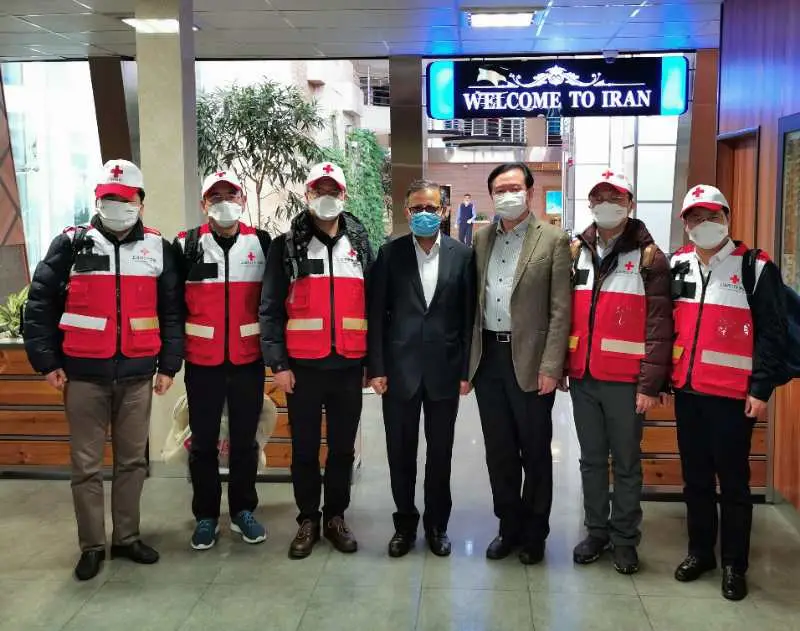 Five experts from the Red Cross Society of China arrived in Teheran, Iran with China-aided medical supplies on Feb. 29 to help the Islamic Republic fight against the novel coronavirus epidemic. (Photo courtesy of the Chinese Embassy in Iran)
