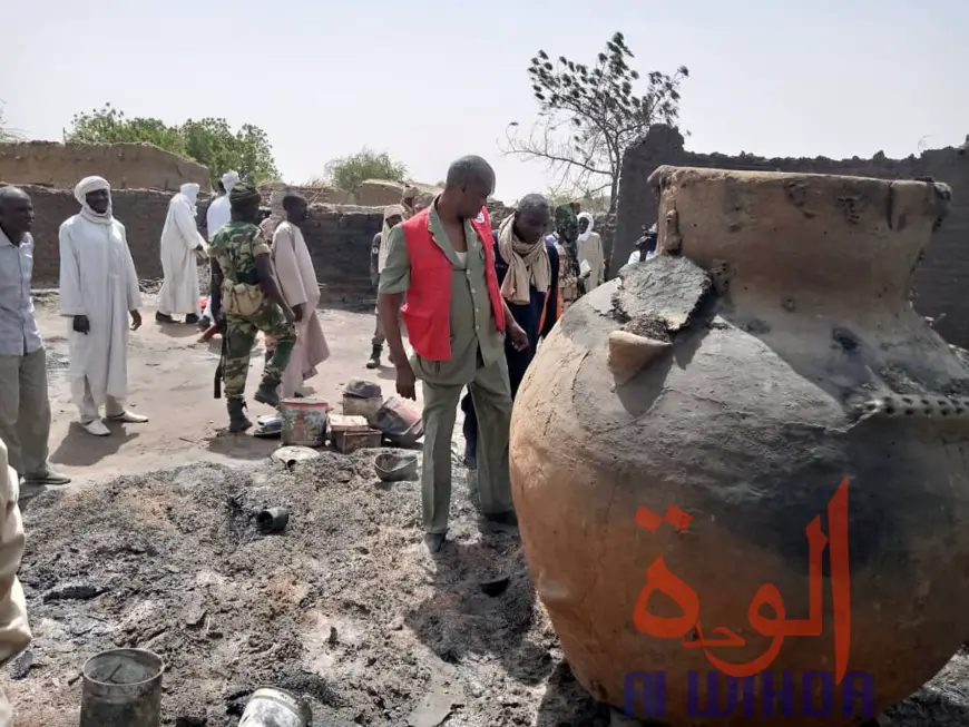 Tchad : un incendie ravage un village au Batha, la population dans le désarroi