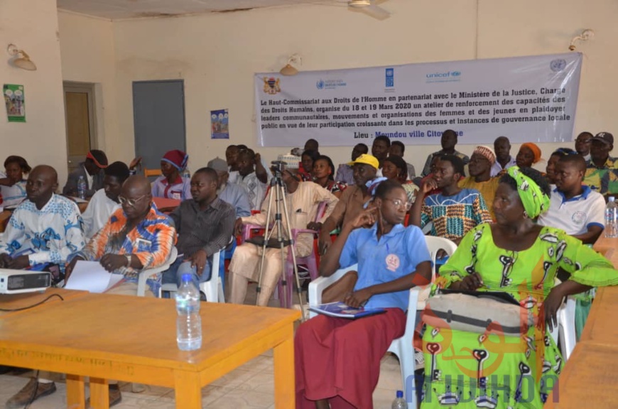 Atelier de formation des leaders communautaires, mouvements et organisations des femmes et des jeunes en plaidoyer public. Moundou, Tchad. © Golmen Ali/Alwihda Info